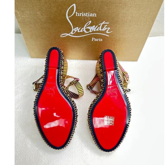CHRISTIAN LOUBOUTIN PYRACLOU After Sun Size EU 40 / US 10 - Picture 9 of 9